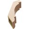 Ekena Millwork 5-inch W x 14-inch D x 18-inch H Aspen Rough Cedar Woodgrain TimberThane Knee Brace, Primed BRCUR05X14X18ASPRCPR - alternate 3